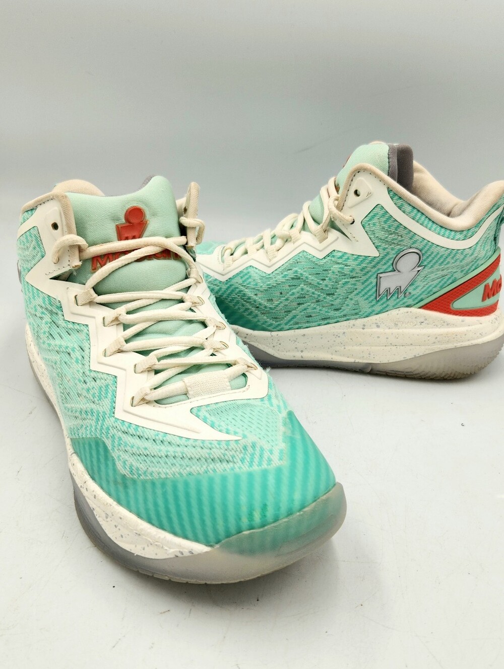 Moolah Neovolt Pro V2 Basketball Sneaker 7 Sea Blue Mesh Mid Top Athletic Shoe